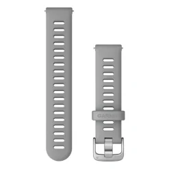 Garmin Quick release -silikoniranneke 18mm, pikakiinnitys, utuharmaa, 010-11251-3G