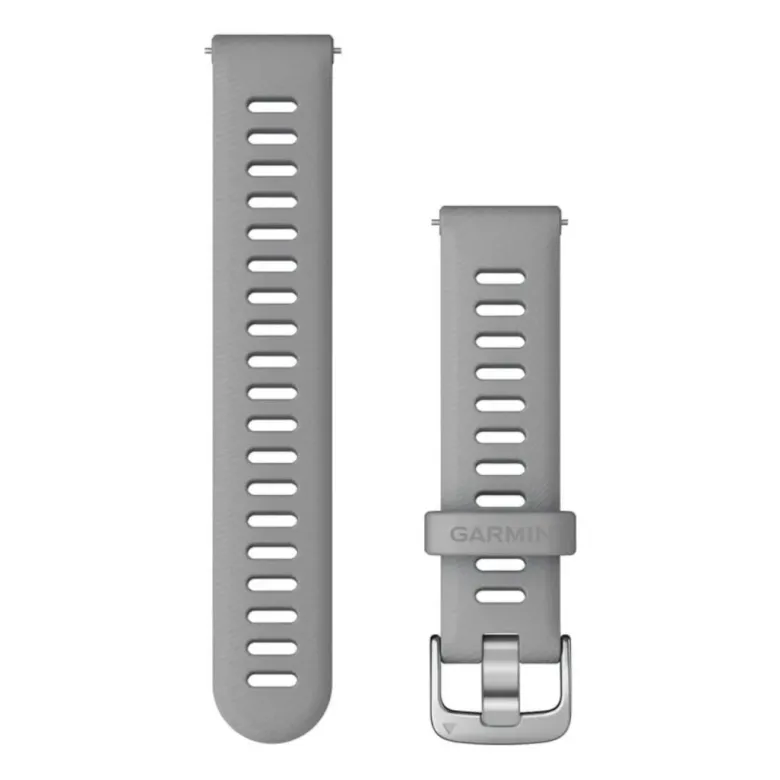 Garmin Quick release -silikoniranneke 18mm, pikakiinnitys, utuharmaa, 010-11251-3G