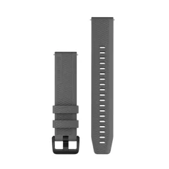Garmin Quick release -silikoniranneke 20mm, pikakiinnitys, tummanharmaa, 010-13076-03