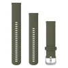 Garmin sammaleenvihreä Quick release -silikoniranneke 20mm, pikakiinnitys, 010-12924-11