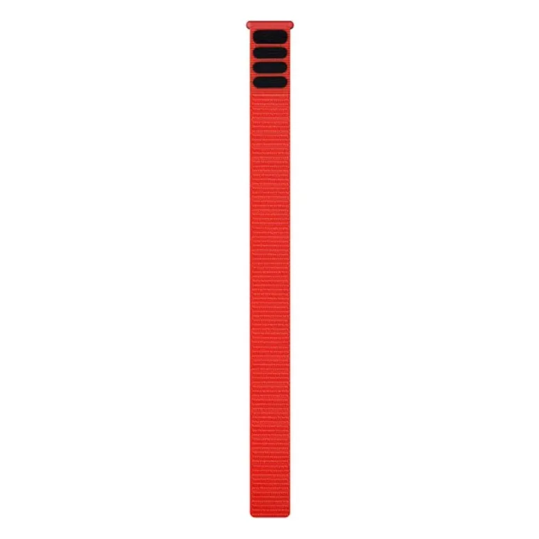 Garmin UltraFit nailonranneke 22mm, tulenpunainen, 010-13306-12
