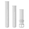 Garmin valkoinen Quick release -silikoniranneke 20mm, pikakiinnitys, 010-13021-01