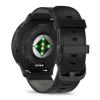 Garmin Venu 3 grafiitinharmaa ja musta nahkaranneke, Amoled GPS-älykello 010-02784-52