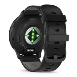 Garmin Venu 3 grafiitinharmaa ja musta nahkaranneke, Amoled GPS-älykello 010-02784-52