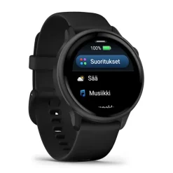 Garmin Vivoactive 6, tummanharmaa ja musta, 42 mm, Amoled monilajiälykello 010-02985-00