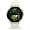 Garmin Vivoactive 6, vaalea kulta ja luunvärinen, 42 mm, Amoled monilajiälykello 010-02985-01