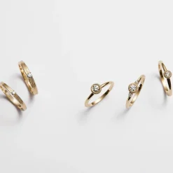 Kalevala Ikiaikainen sormus, 14K keltakultaa, 0,06ct, Kalevala Love, 141000115D