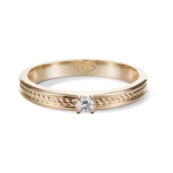 Kalevala Ikiaikainen sormus, 14K keltakultaa, 0,06ct, Kalevala Love, 141000115D