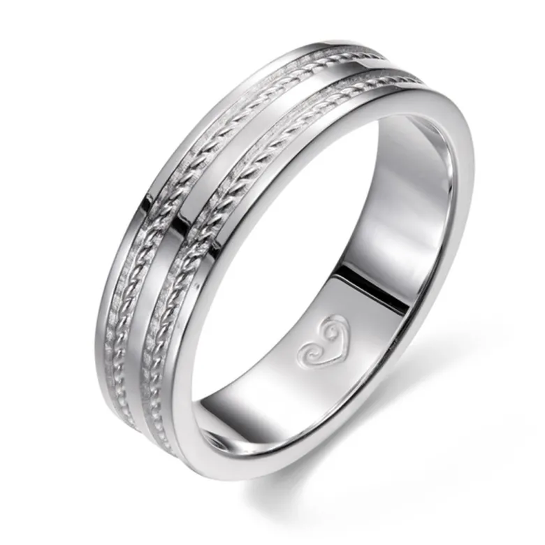 Kalevala Ikiaikainen sormus, 14K valkokultaa, Kalevala Love, 541000120
