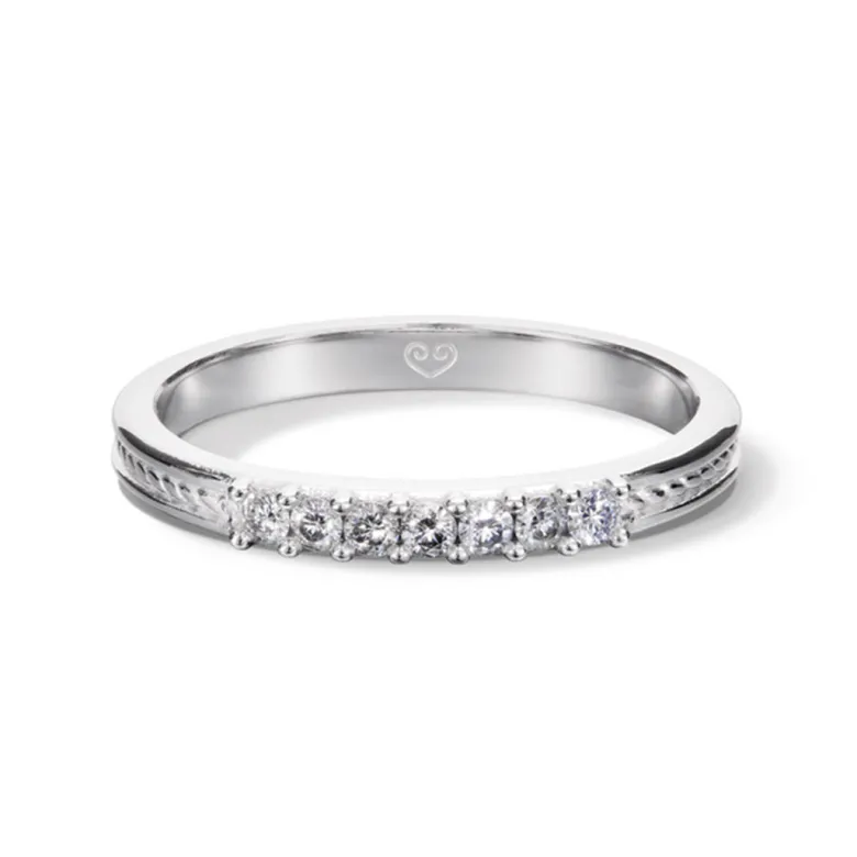 Kalevala Ikiaikainen sormus, 14K valkokultaa, 0,14ct, Kalevala Love, 541000112D