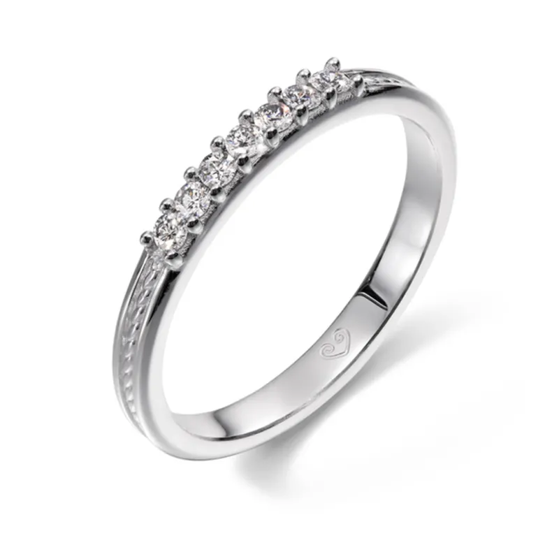 Kalevala Ikiaikainen sormus, 14K valkokultaa, 0,14ct, Kalevala Love, 541000112D