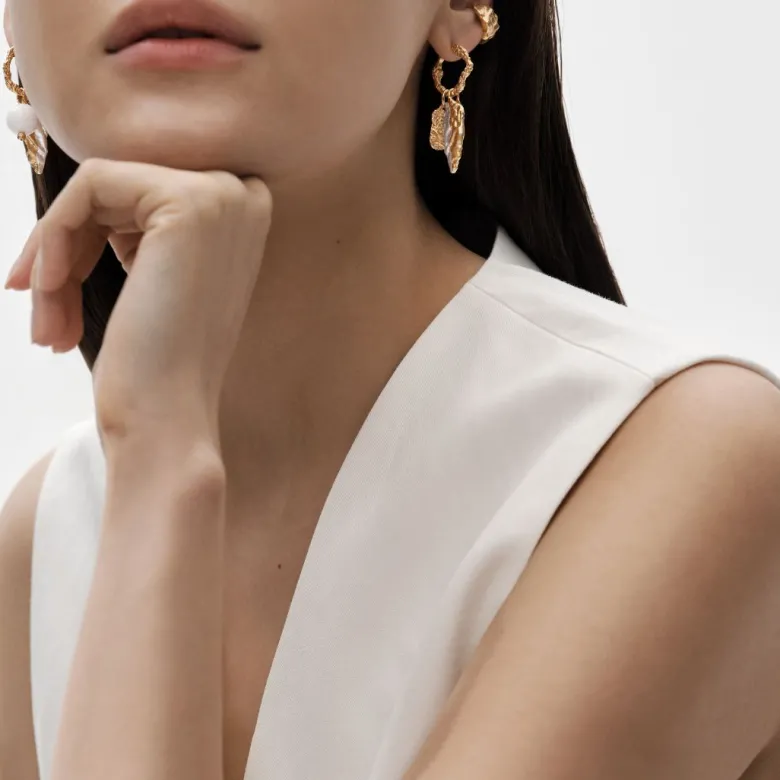 Kalevala Itu ear cuff, kullattu hopea, 261001404