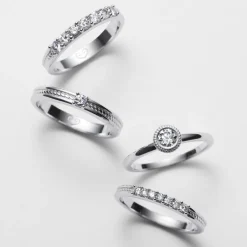 Kalevala Valittu sormus, 14K valkokultaa, 0,25ct, Kalevala Love, 541000002D