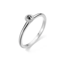 Kalevala Valittu sormus, 14K valkokultaa, musta timantti 0,06ct, Kalevala Love, 541000001B