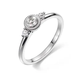 Kalevala Valittu sormus, 14K valkokultaa, 0,23ct, Kalevala Love, 541000003D