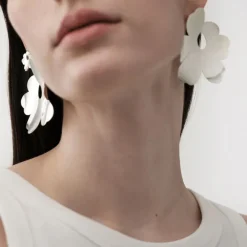 Kalevala x Marimekko Unikko isot korvakorut, hopeaa