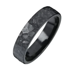 Kohinoor Duetto Black Edition, Rock kihlasormus, 5 mm, musta zirkonium 006-807