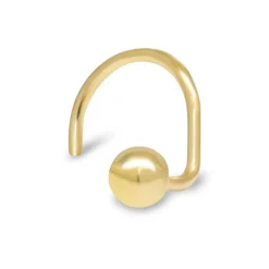 Kultainen nenäkoru, 2,5mm pallo, 14K keltakulta