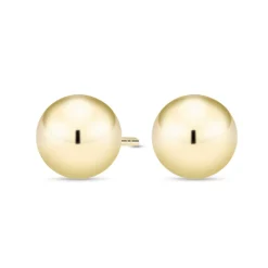 Kultaiset pallokorvakorut, 6mm pallo, 14K keltakulta