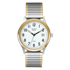 Leijona Stretch 34 Two Tone White 5013-677 rannekello