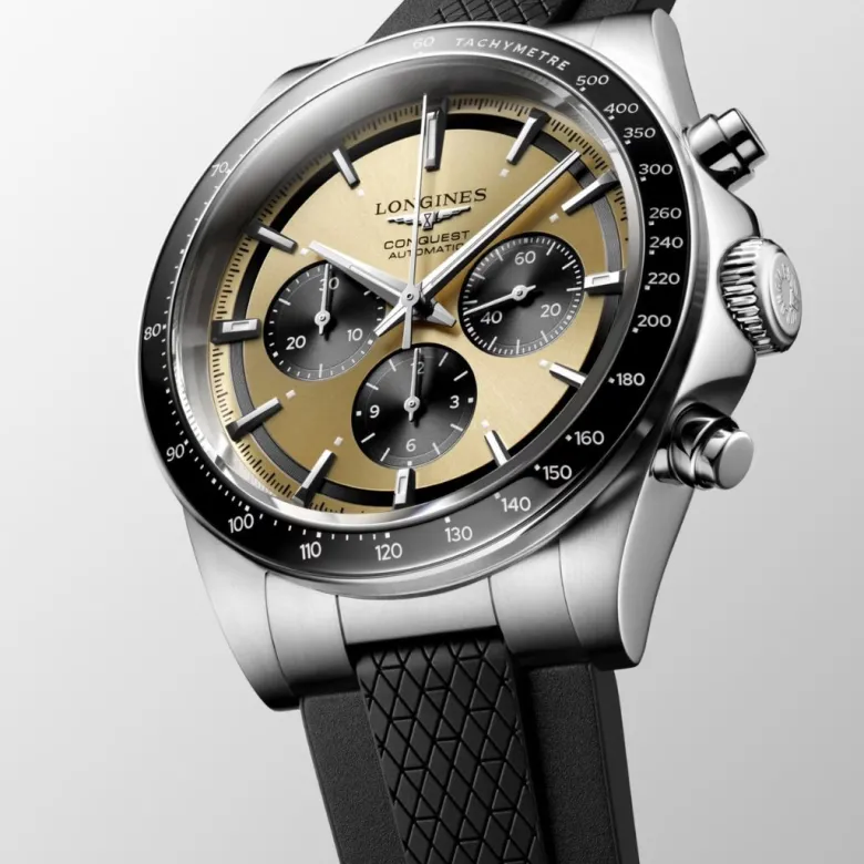 Longines Conquest Chronograph, 42mm, rannekello L38354329