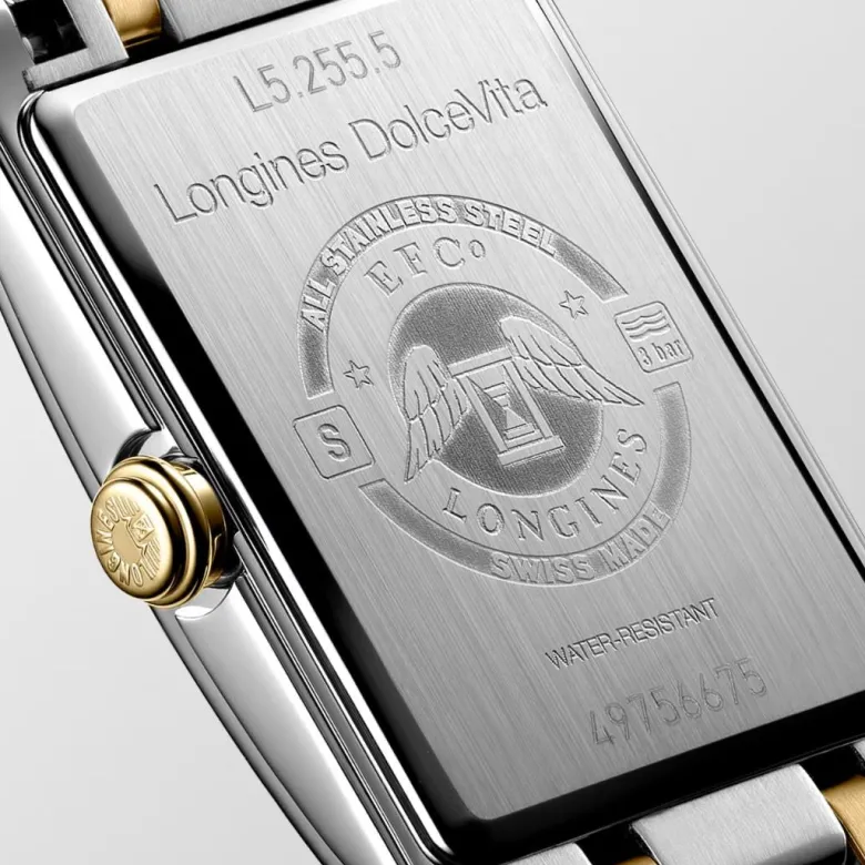 Longines DolceVita, keltakulta ja timantit, 20,8mm, rannekello L52555787