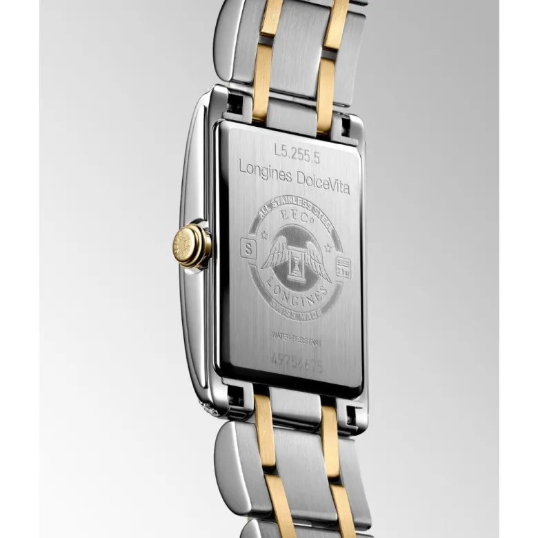 Longines DolceVita, keltakulta ja timantit, 20,8mm, rannekello L52555787
