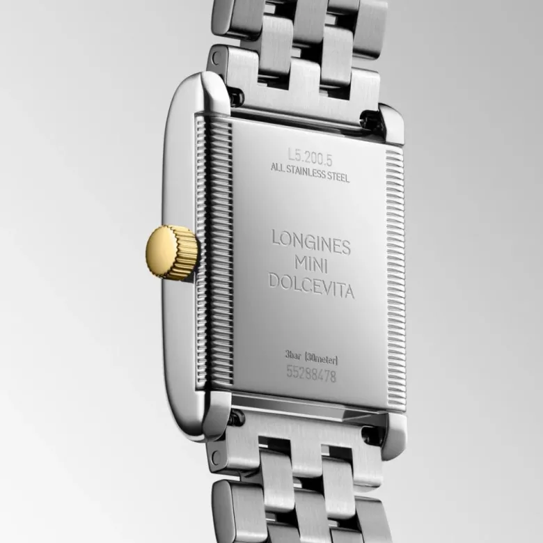 Longines Mini DolceVita, keltakulta, 21,5mm, rannekello L52005707