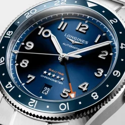 Longines Spirit Zulu Time rannekello, 39 mm, L38024936