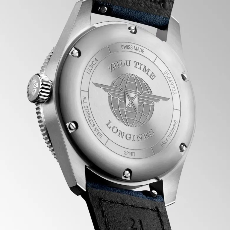Longines Spirit Zulu Time rannekello, 39 mm, L38024932