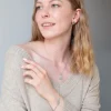 Lumoava Aava riipus, hopeaa
