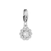 Lumoava Daisy charm, hopeaa