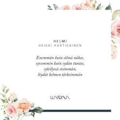 Lumoava Helmi hopearannekoru makean veden helmillä