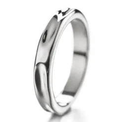 Lumoava Hunaja sormus 4,8 mm, valkokulta