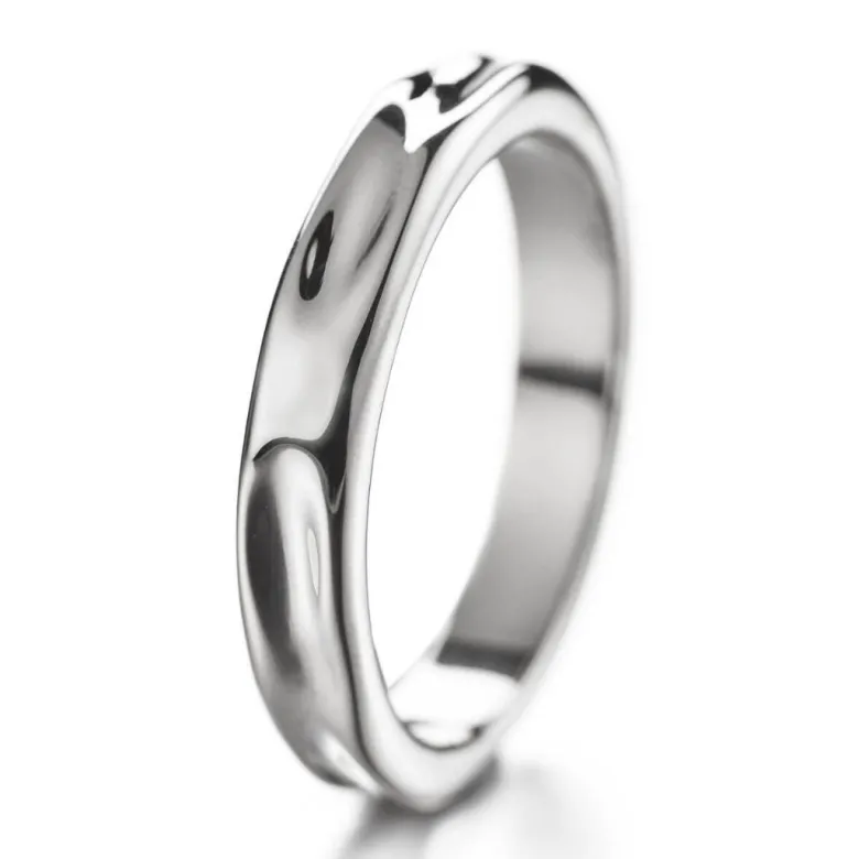 Lumoava Hunaja sormus 4,8 mm, valkokulta