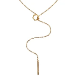 Lumoava Studio Honey Drip kaulakoru, keltakullattu pronssi, LS67260400000