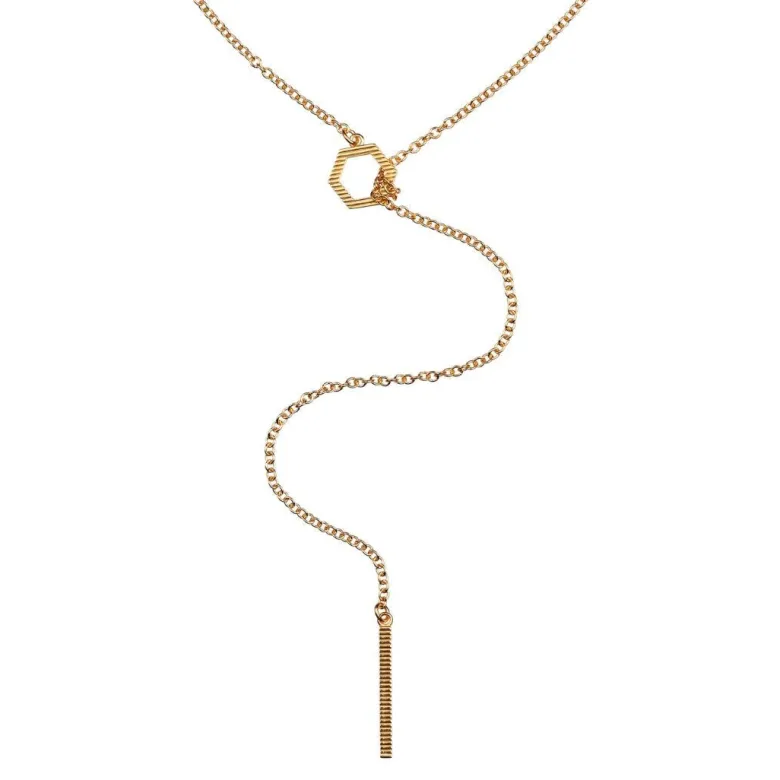 Lumoava Studio Honey Drip kaulakoru, keltakullattu pronssi, LS67260400000