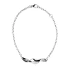 Lumoava Studio Mood Twisted rannekoru, hopeanväriseksi rodinoitu pronssi, LS53250100000