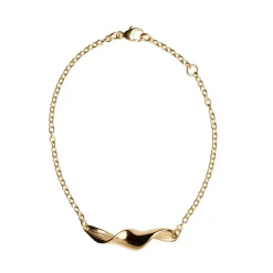 Lumoava Studio Mood Twisted rannekoru, keltakullattu pronssi, LS63250100000