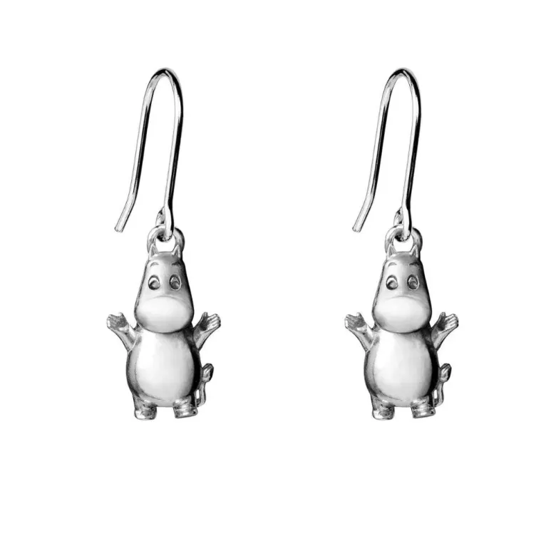 Lumoava x Moomin, Muumipeikko korvakorut, hopeaa