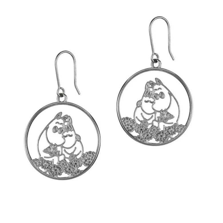 Lumoava x Moomin, Rakkaus korvakorut, hopeaa