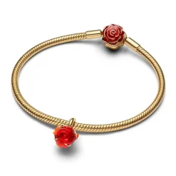 Pandora Disney Beauty and the Beast Enchanted Rose hela, keltakullattu, 764018C01