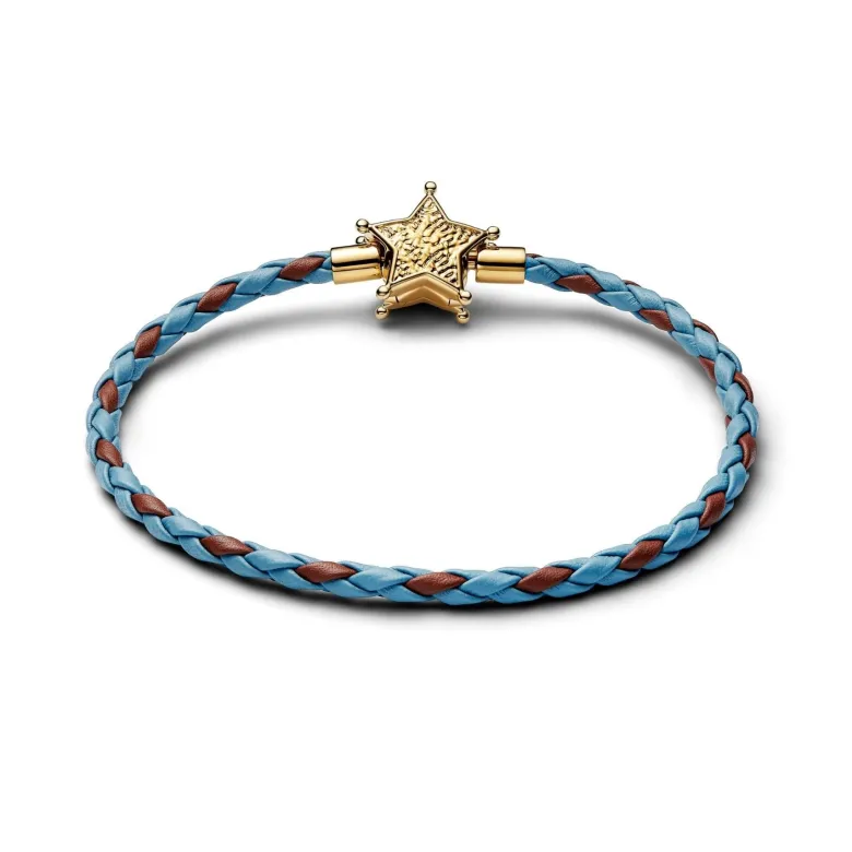 Pandora Disney Pixar Toy Story Sheriff Star rannekoru, nahka ja keltakullattu, 564605C01