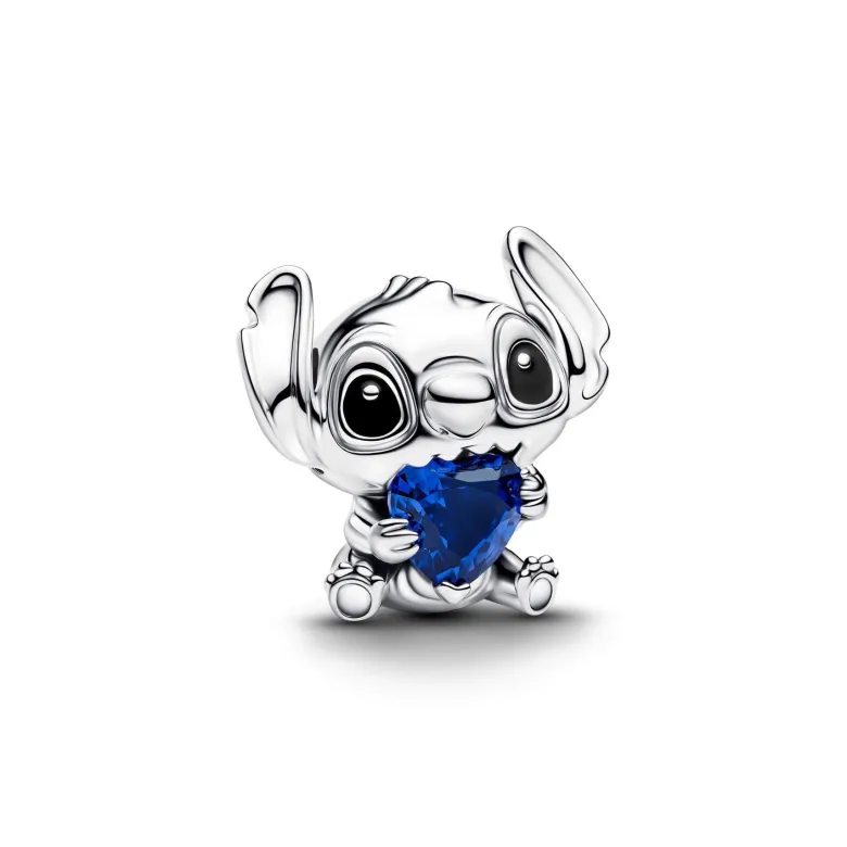 Pandora Disney Stitch Blue Heart hela, hopeaa, 794731C01