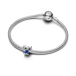 Pandora Disney Stitch Blue Heart hela, hopeaa, 794731C01