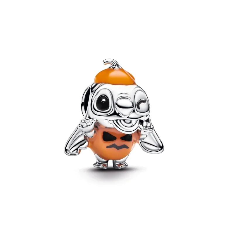 Pandora Disney Stitch Halloween Pumpkin hela, hopeaa, 794730C01