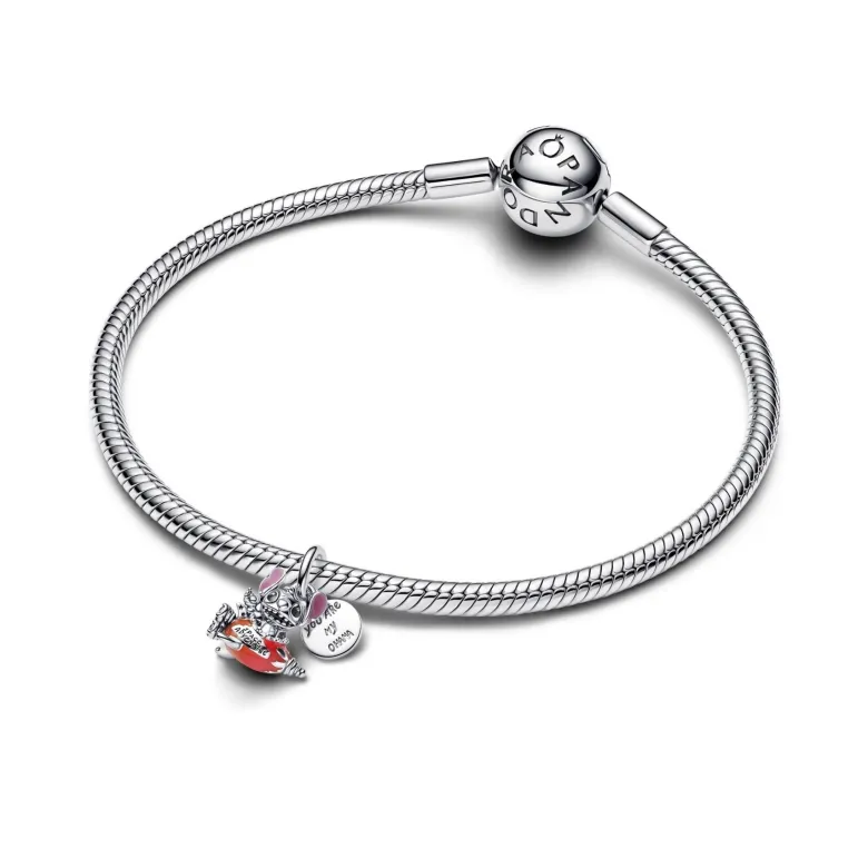 Pandora Disney Stitch Rocket Ship hela, hopeaa, 793742C01