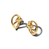 Pandora Essence Organically Shaped Heart Small rengaskorvakorut, keltakullattu, 264359C00