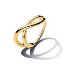 Pandora Essence Organically Shaped Infinity sormus, keltakullattu, 163318C00