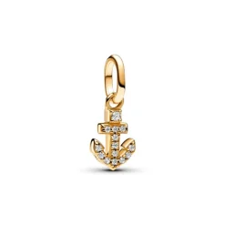 Pandora ME Anchor Mini Dangle hela, keltakullattu, 763369C01